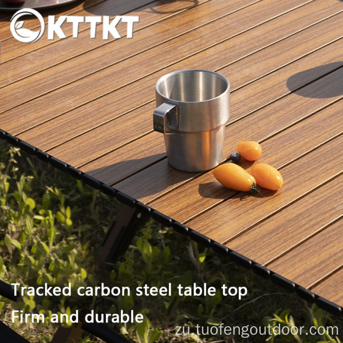 I-Outdoor ehamba ekamu le-picnic solding egg roll table